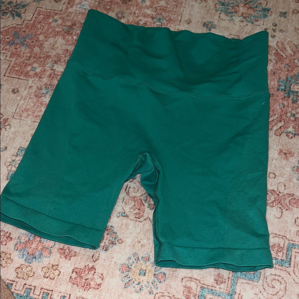 All in Motion Women's Green Bike Shorts
